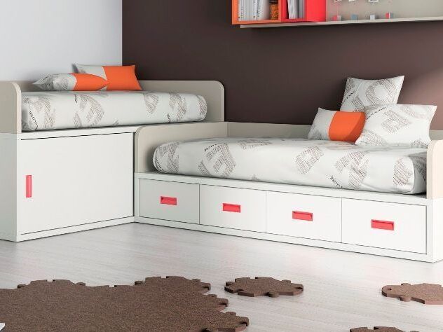 Camas compactas Kids Touch en escuadra