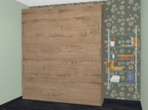 Litera abatible Up&Down de 90 o 105 fondo 38 con altillo