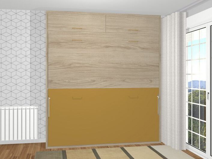Litera abatible formas con altillos fondo 42 cm