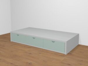 Cama compacta con 3 contenedores. Altura 32,5 cm. 7 medidas a elegir.