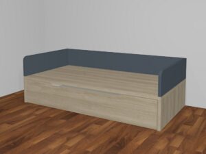 Cama nido uñero con respaldo y brazos con hierros . 7 medidas a elegir