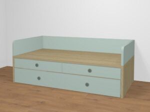 Cama nido con 2 cajones. Alto 49,8 cm. 7 medidas a elegir
