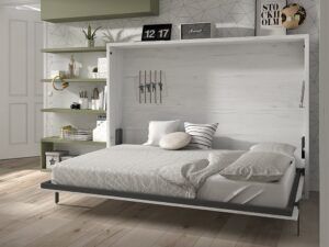 Cama abatible horizontal para colchón de 135 o 150 cm. Fondo 36 cm.
