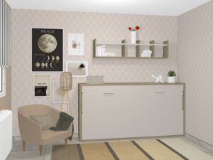 Cama abatible horizontal fondo cerrada 37 o 42 cm