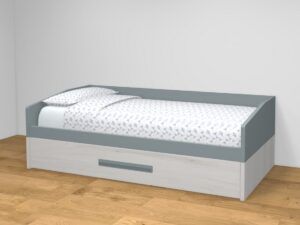 Cama nido bicolor con larguero. 7 medidas a elegir