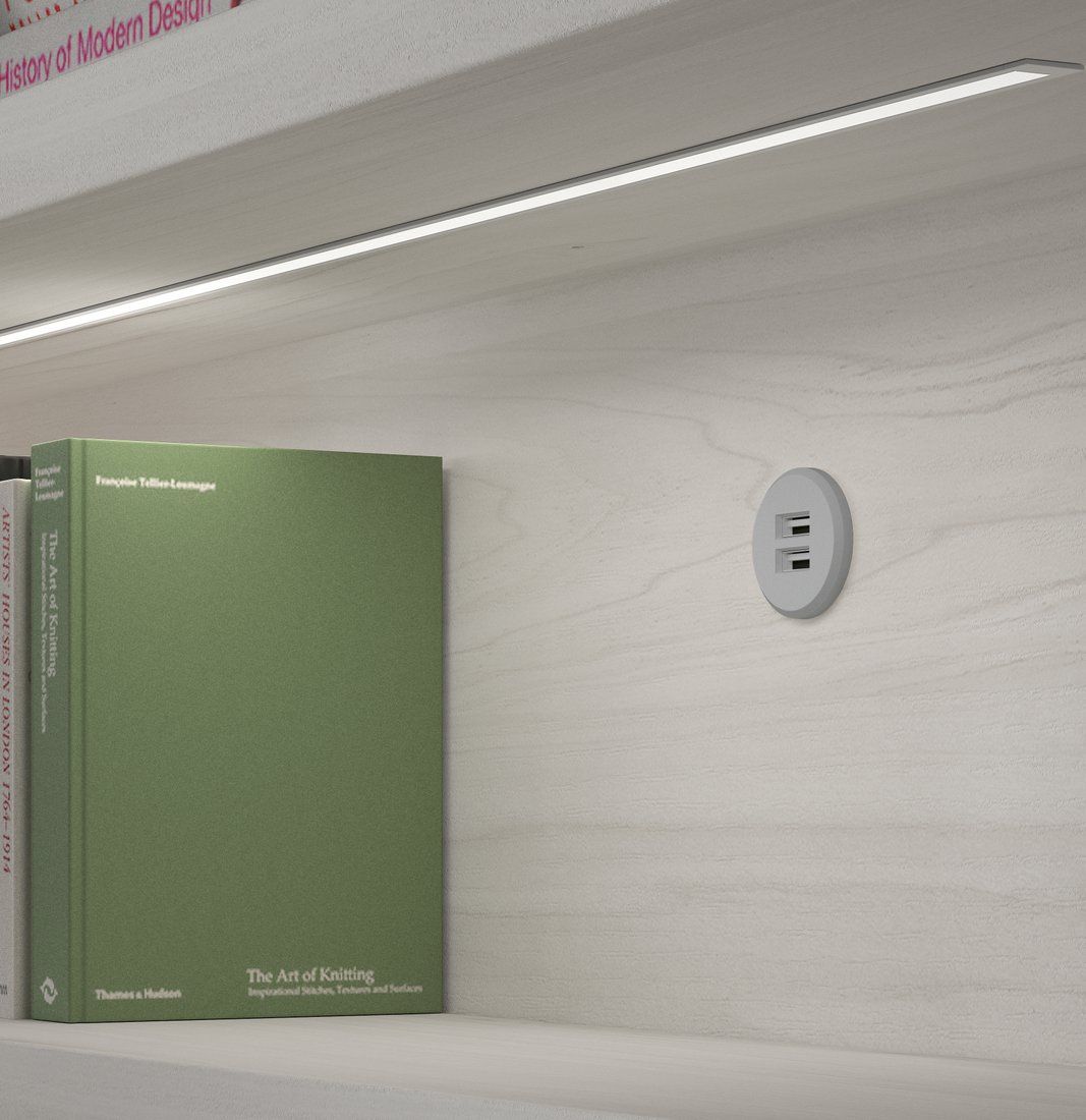 Litera abatible Premium con escritorio, altillos y estantes interiores - Imagen 3