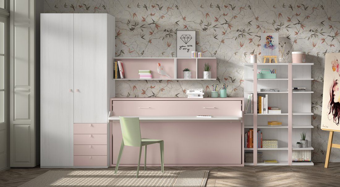 Cama abatible premium con mesa 4 medidas a elegir