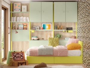 Habitación Juvenil Moderna con Mesa Abatible
