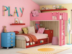 Habitación Juvenil Moderna Llena De Energía Y Diversión