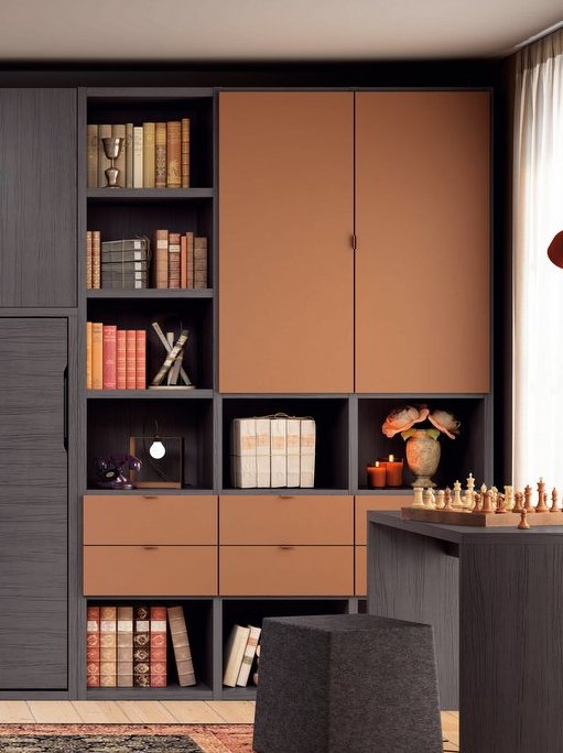 Librería desde el suelo