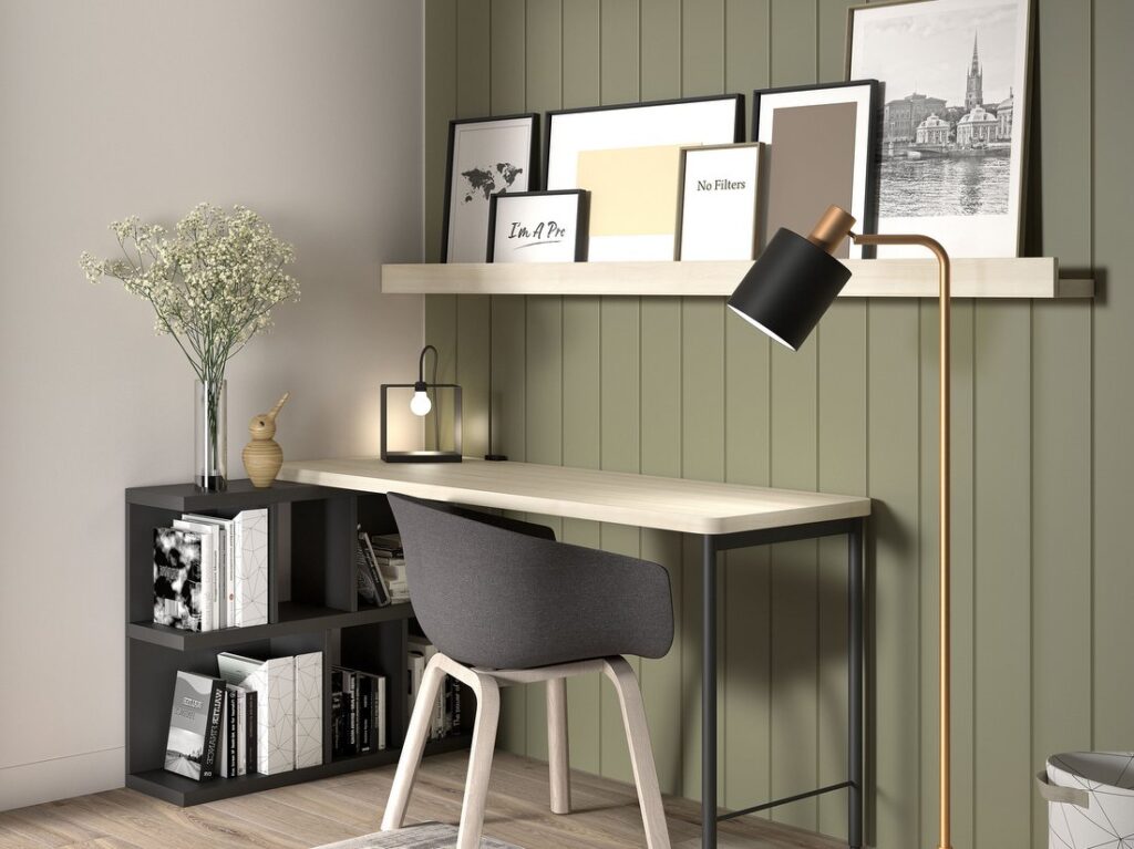 Home office en dormitorio