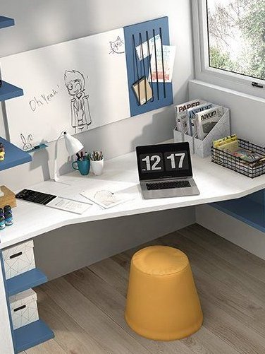 Mesa estudio forma libre