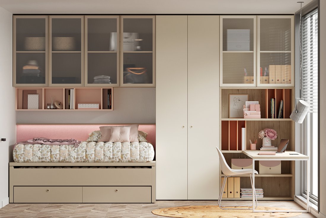 Catálogo de dormitorios juveniles jotajotape: diseño modular moderno
