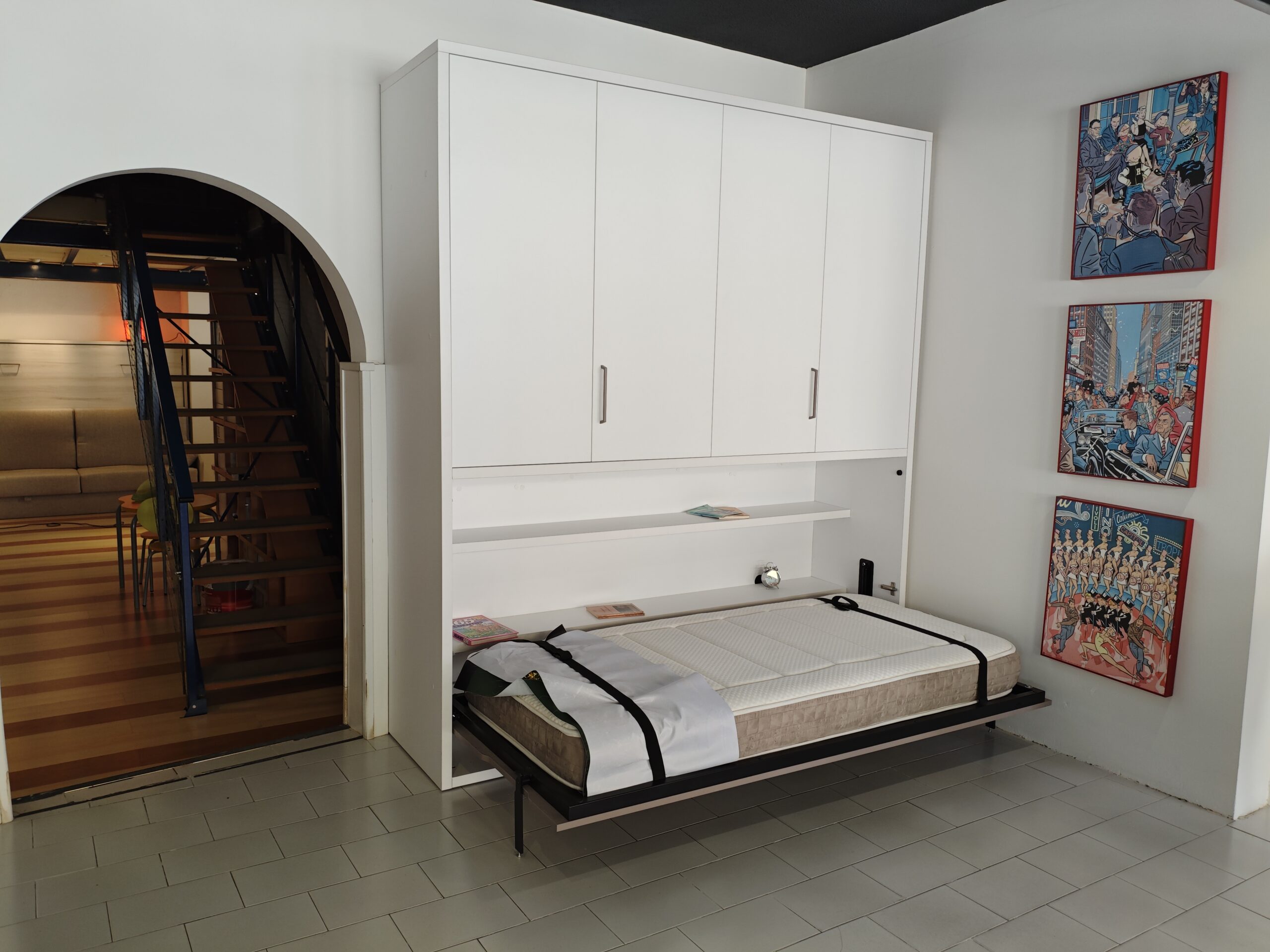 Cama abatible con armario de exposición a mitad de precio - Imagen 5