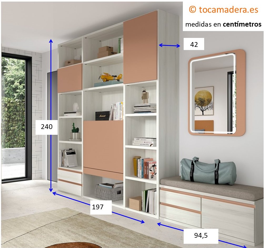 plano visual con las medidas